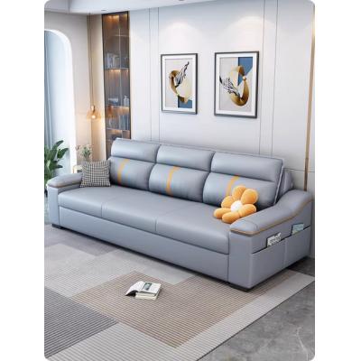 两用可折叠2025新款猫爪皮多功能客厅中小户型坐卧两用推拉沙发床
